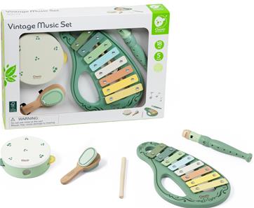 Classic World Vintage Musik sæt med Musikinstrumenter (fra 18M)
