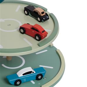 Classic World Vintage Træ Stort Parkeringshus med tilbehør-4