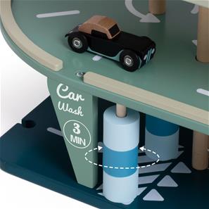 Classic World Vintage Træ Stort Parkeringshus med tilbehør-6