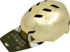 Coconut Glossy Helmets Guld Cykelhjelm, Medium