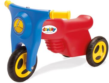 Dantoy motorcykel med plastikhjul.