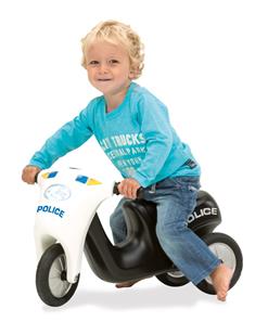 Dantoy Politi Motorcykel med gummihjul-2