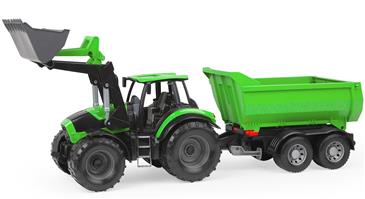 Deutz-Fahr Agrotron 7250 TTV Worxx Traktor med trailer