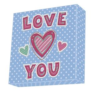 Diamond Dotz Box 15 x 15 cm - Love You