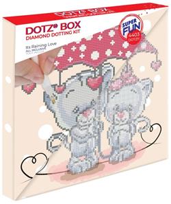 Diamond Dotz Box 28 x 28 cm - Its raining love-2