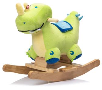 Dino Gyngehest i blødt plys med lyd (fra 12 MDR)-10