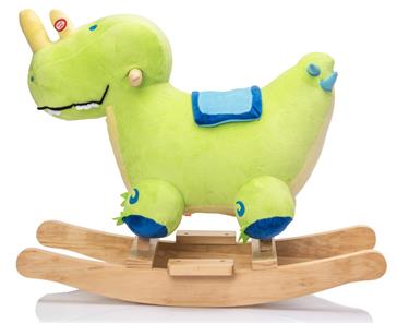 Dino Gyngehest i blødt plys med lyd (fra 12 MDR)-6