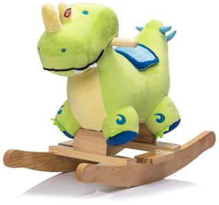 Dino Gyngehest i blødt plys med lyd (fra 12 MDR)-9