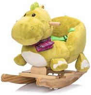 Dino Gyngehest i blødt plys med lyd og sele (fra 12 MDR)
