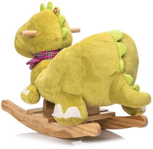 Dino Gyngehest i blødt plys med lyd og sele (fra 12 MDR)-8