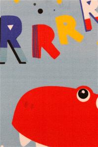 Dinosaur RRRRR De Luxe gulvtæppe til børn 95x125-4