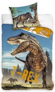 Dinosaur ''T-REX'' Sengetøj 135 x 200, 100 procent bomuld