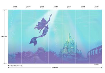 Disney Den lille Havfrue Tapet 320 x 183 cm-3