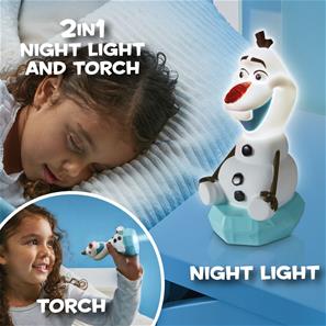 Disney Frost 2 Olof 2i1 Natlampe og lygte Figur-2