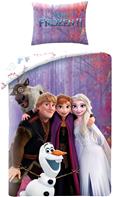 Disney Frost 2 Sengetøj med Elsa, Anna, Kristoffer & Olaf