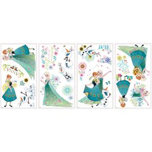 Disney Frost Anna, Elsa & Olaf i foråret Wallstickers-3