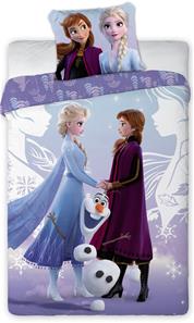 Disney Frost Anna, Elsa og Oluf Sengetøj - 100 procent bomuld