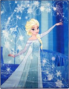 Disney Frost Dronning Elsa De Luxe gulvtæppe til børn 95x125