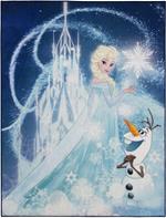 Disney Frost Elsa og Olaf De Luxe gulvtæppe til børn 95x125