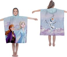 Disney Frost Poncho badehåndklæde med hætte - 100 procent bomuld