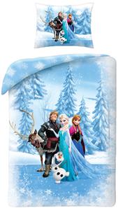 Disney Frost Sengetøj med Elsa, Anna, Kristoff, Olaf & Sven