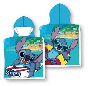 Disney Lilo og Stitch Blå Poncho badehåndklæde med hætte