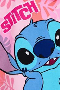 Disney Lilo og Stitch Pink Poncho badehåndklæde-3