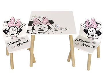 Disney Minnie Classic Træ bord med stole-2