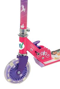 Disney Princess Foldbart Inline Løbehjul med Lysende Hjul-4