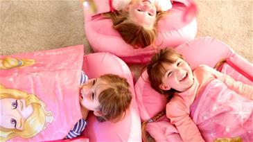 Disney Prinsesse Junior ReadyBed Gæsteseng m/Sovepose-10