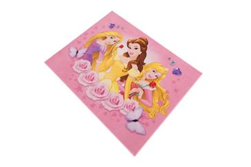 Disney Prinsesse Roser De Luxe gulvtæppe til børn 95x125-3