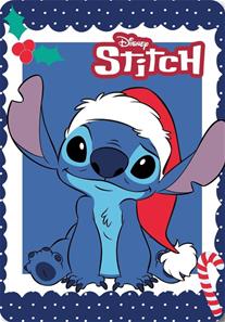 Disney Stitch Jule Fleece Tæppe 100x140 cm