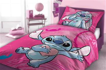 Disney Stitch Sengetøj - 100 procent bomuld