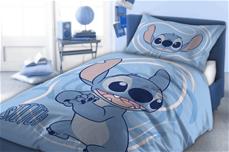 Disney Stitch Sengetøj (Blåt) - 100 procent bomuld