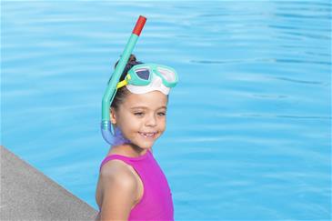 Dykkersæt ''Aqua Cham'' (Maske + Snorkel) 3-6 år, Turkis-3
