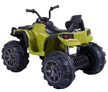 EL ATV Black til børn 12V med gummihjul. Grøn-3