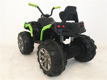 EL ATV Black til børn 12V med gummihjul. Sort/Grøn-6