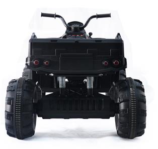 EL ATV XL til børn 12V med gummihjul, Sort-3