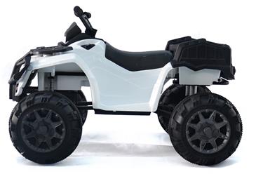 EL ATV XL til børn 24V med gummihjul, Hvid-2