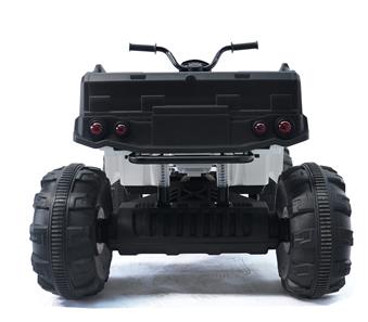 EL ATV XL til børn 24V med gummihjul, Hvid-5