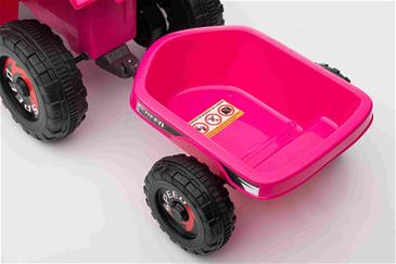 EL Børne ATV til børn med trailer 6V, Pink-10