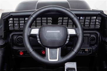 EL Børne Black SUV 12V m/2.4G + Gummihjul + Lædersæde + Lithium-8
