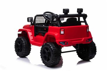 EL Børne Red SUV 12V m/2.4G + Gummihjul + Lædersæde-5