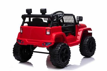 EL Børne Red SUV 12V m/2.4G + Gummihjul + Lædersæde-7