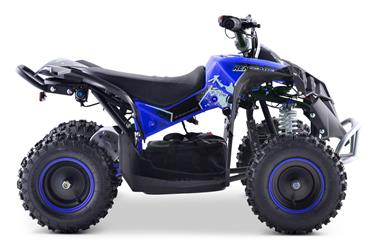 EL  Mini ATV Renegade 1000W m/fart begrænser+lys Blå-3