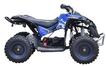 EL  Mini ATV Renegade 1000W m/fart begrænser+lys Blå-4