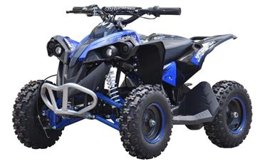 EL  Mini ATV Renegade 1000W m/fart begrænser+lys Blå-5