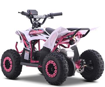 EL  Mini ATV Voltrix Brushless 1000W m/fart begrænser+lys Pink-2