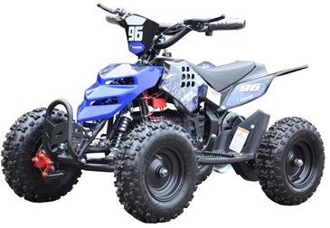 EL  Mini ATV  Xtreme Mini Quad 800W m/fart begrænser Blå-2
