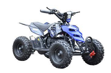 EL  Mini ATV  Xtreme Mini Quad 800W m/fart begrænser Blå-5